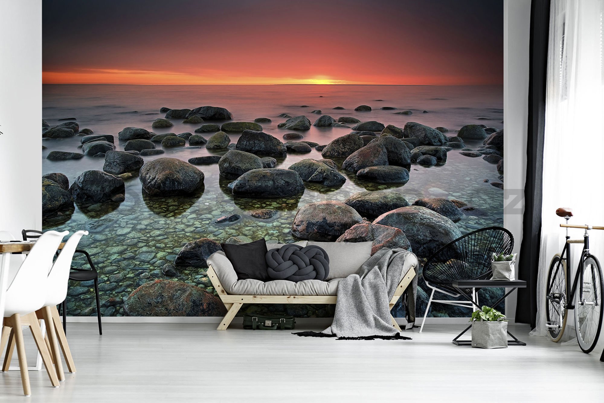 Fototapeta: Kameny na pláži (1) - 184x254 cm