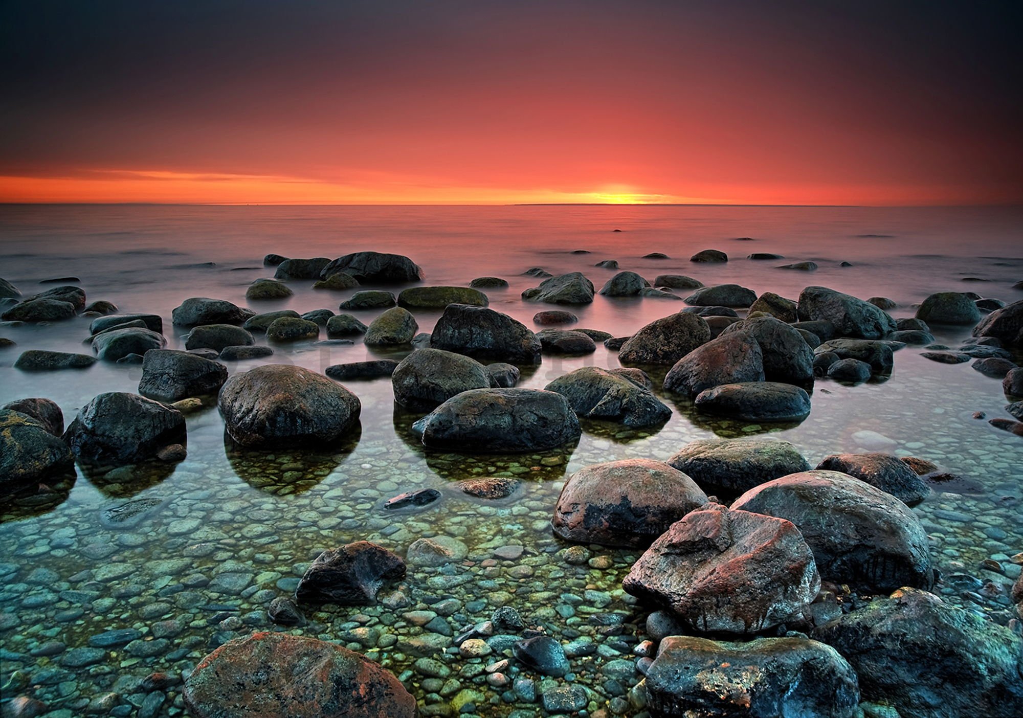 Fototapeta: Kameny na pláži (1) - 254x368 cm