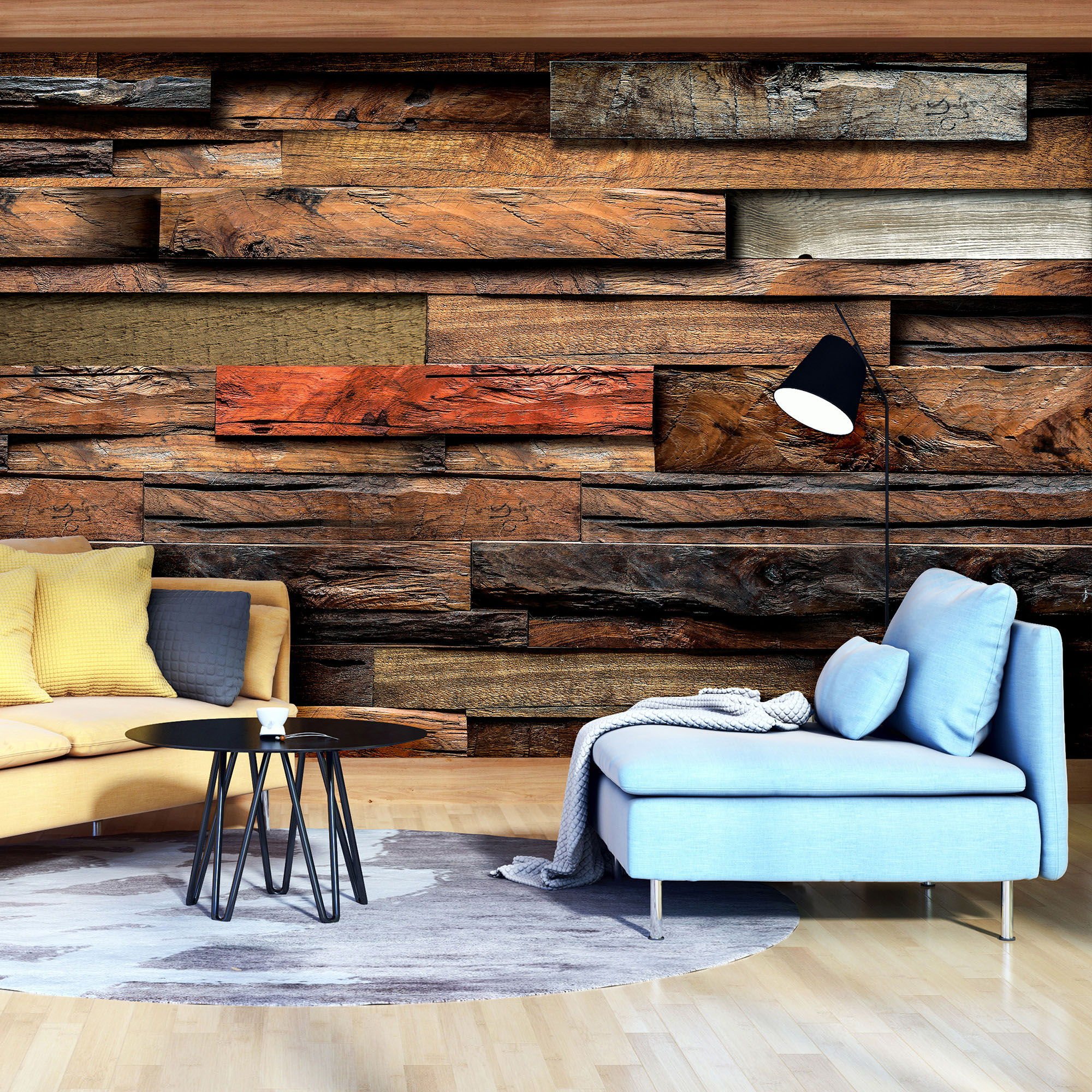 Fototapeta vliesová: Dřevěná zeď (2) - 184x254 cm