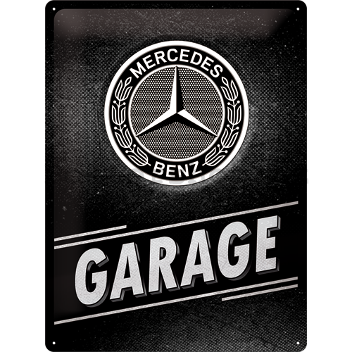 Plechová cedule: Mercedes-Benz Garage - 40x30 cm