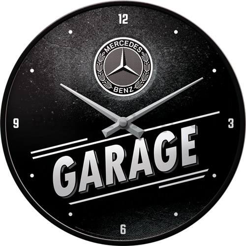 Nástěnné hodiny - Mercedes-Benz Garage