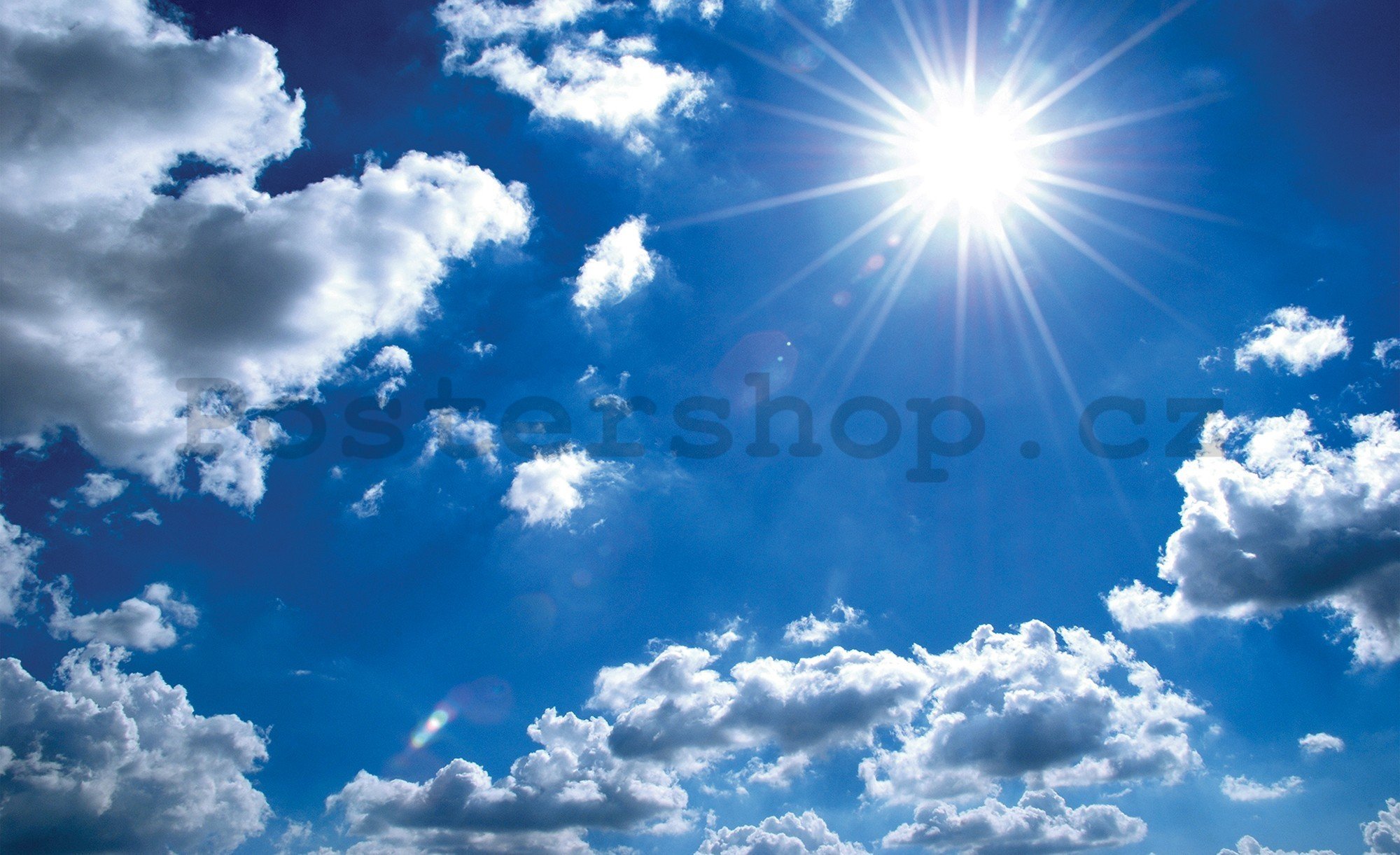 Fototapeta vliesová: Slunce na obloze - 416x254 cm