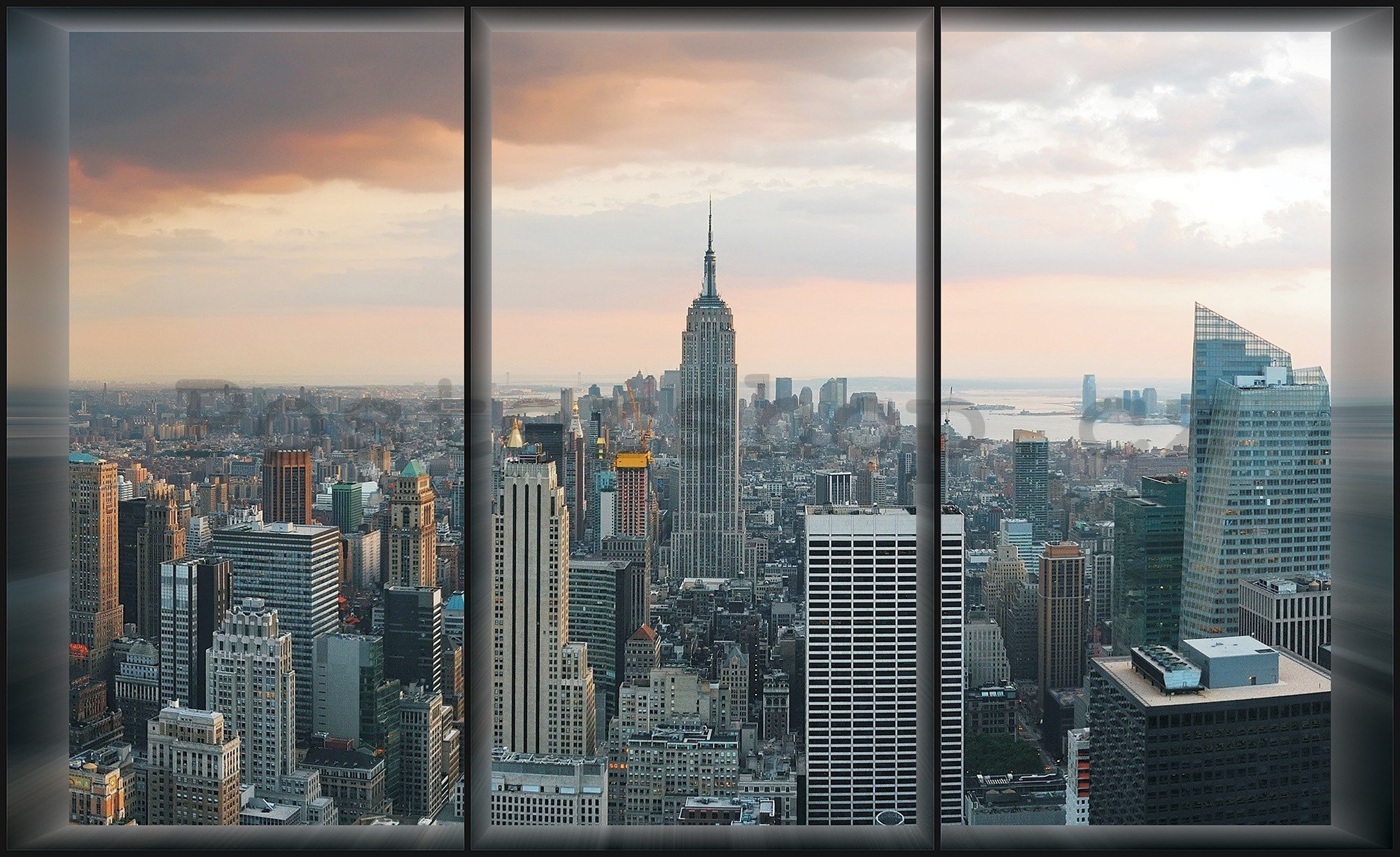Fototapeta vliesová: Pohled z okna na Manhattan - 416x254 cm