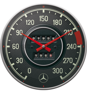 Nástěnné hodiny - Mercedes-Benz tachometr