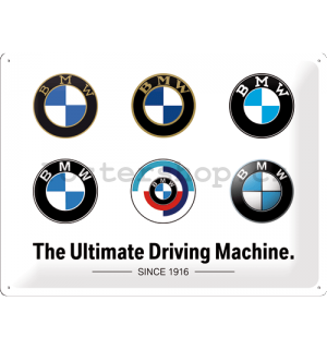 Plechová cedule: BMW (Logo Evolution) - 40x30 cm