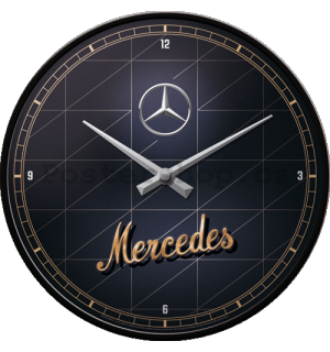Nástěnné hodiny - Mercedes-Benz (Silver & Gold)