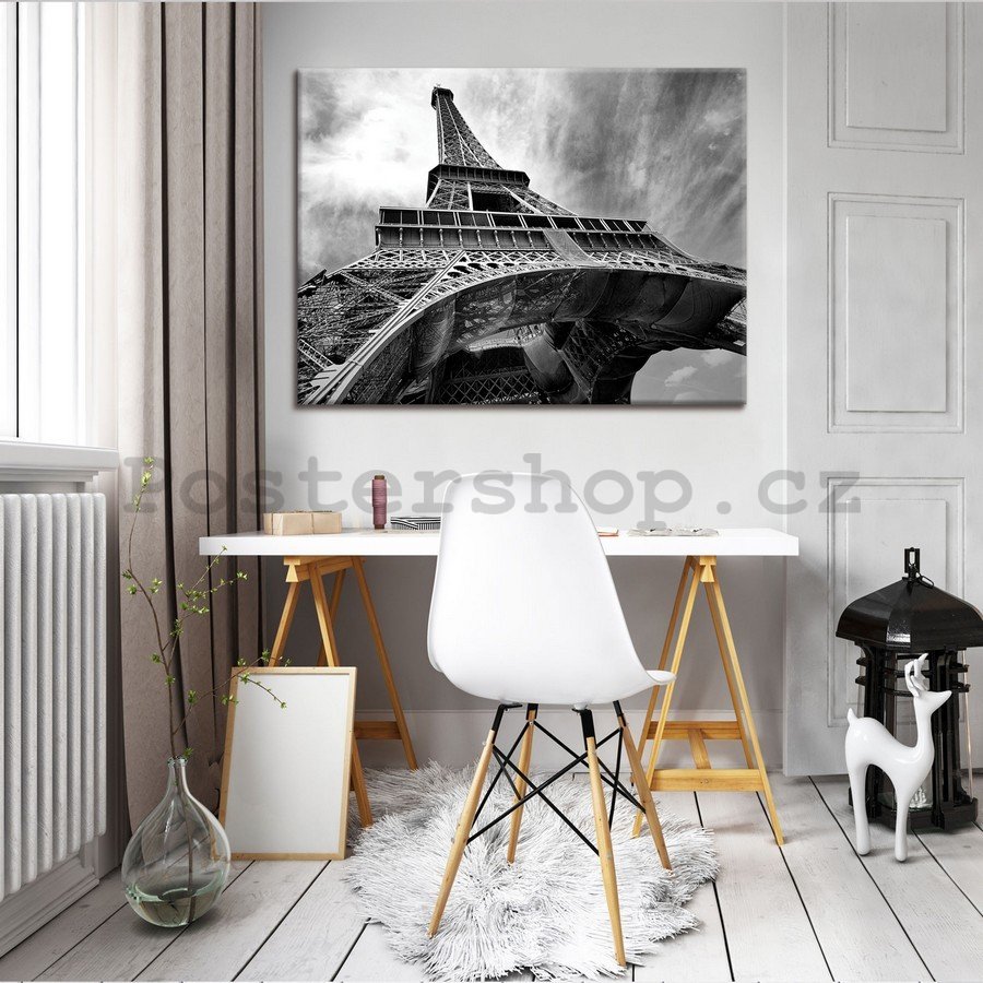 Obraz na plátně: Eiffelova věž (2) - 75x100 cm