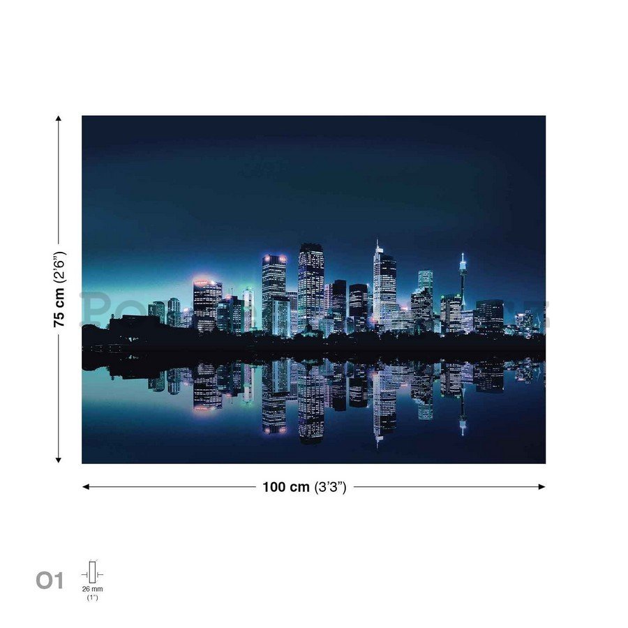 Obraz na plátně: Světla města (1) - 75x100 cm
