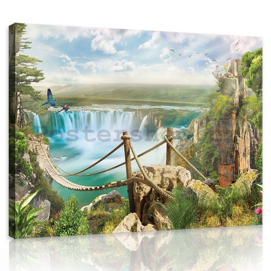 Obraz na plátně: Vodopády (2) - 75x100 cm