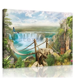 Obraz na plátně: Vodopády (2) - 75x100 cm