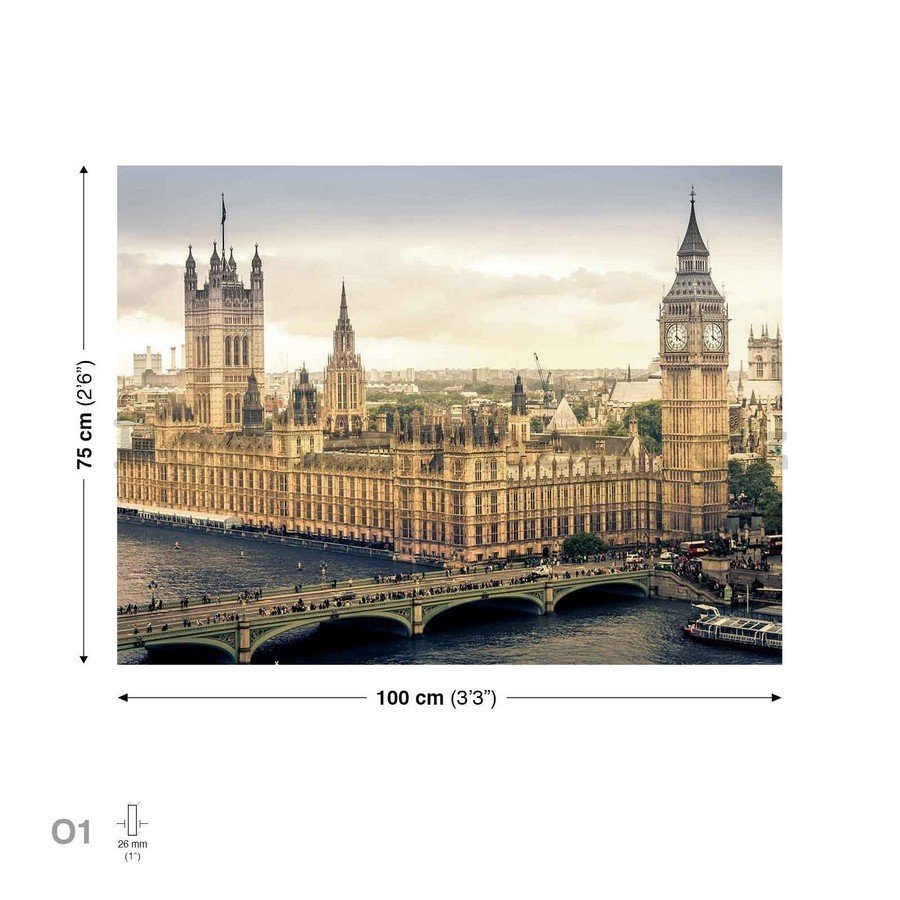 Obraz na plátně: Westminster (3) - 75x100 cm
