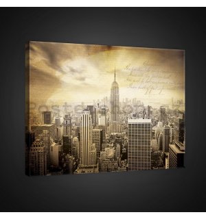 Obraz na plátně: Manhattan (vintage) - 75x100 cm