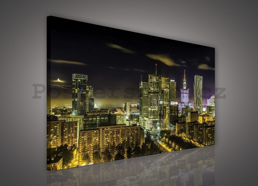 Obraz na plátně: Noční město (3) - 75x100 cm
