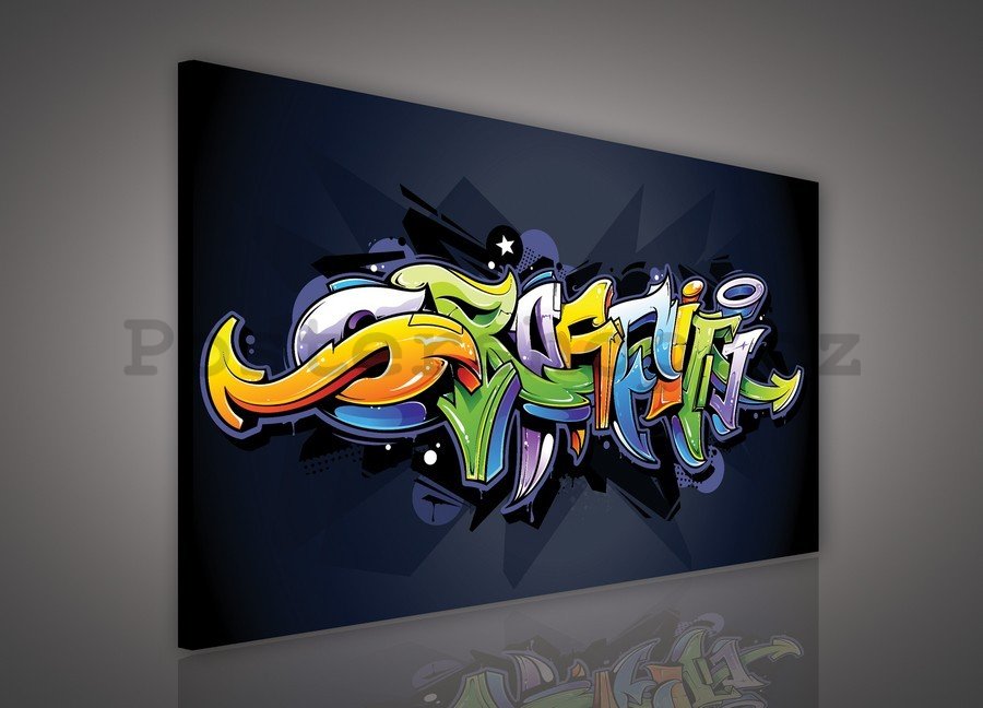 Obraz na plátně: Graffiti (4) - 75x100 cm