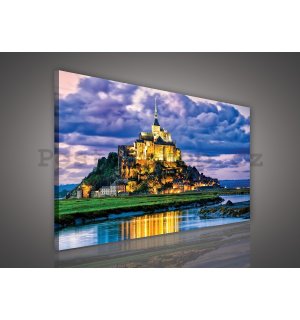 Obraz na plátně: Mont Saint-Michel - 75x100 cm
