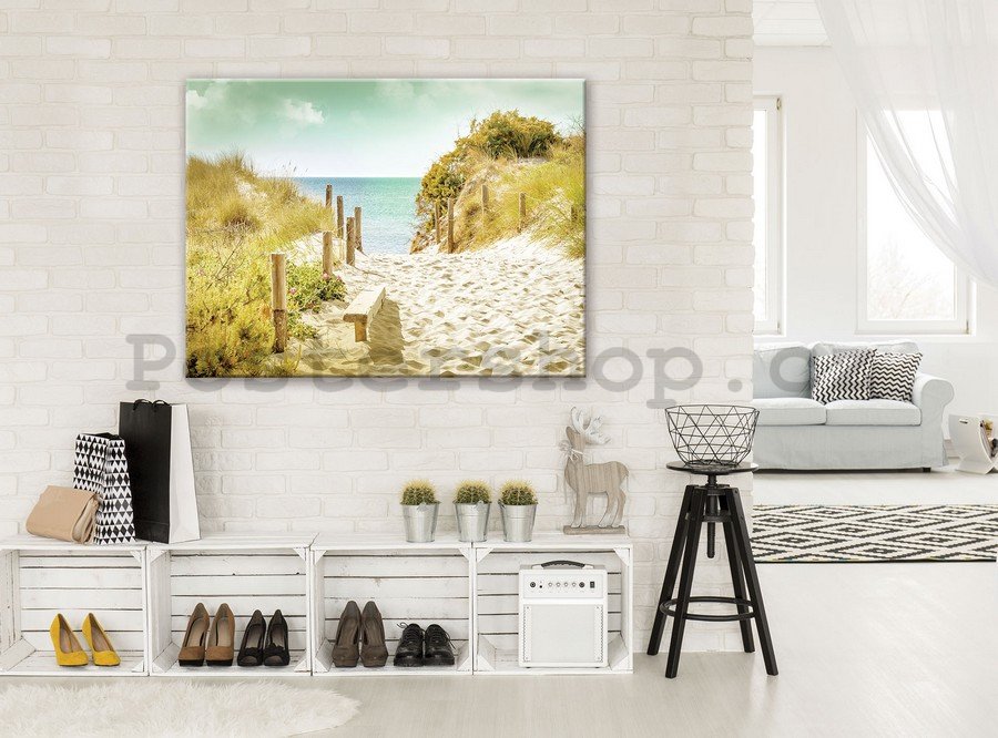 Obraz na plátně: Cesta na pláž (9) - 75x100 cm