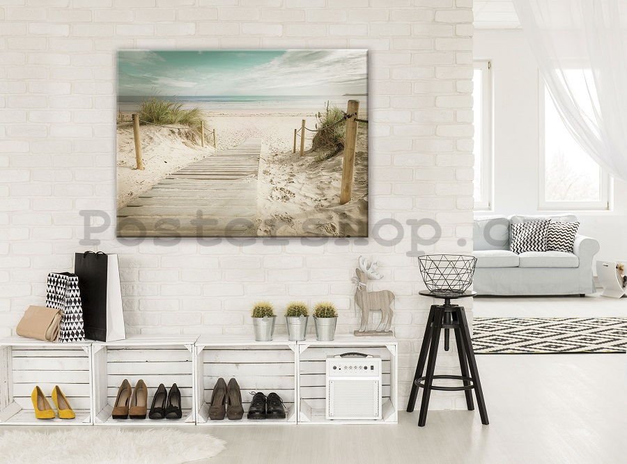 Obraz na plátně: Cesta na pláž (10) - 75x100 cm
