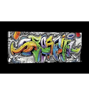 Obraz na plátně: Graffiti (12) - 145x45 cm