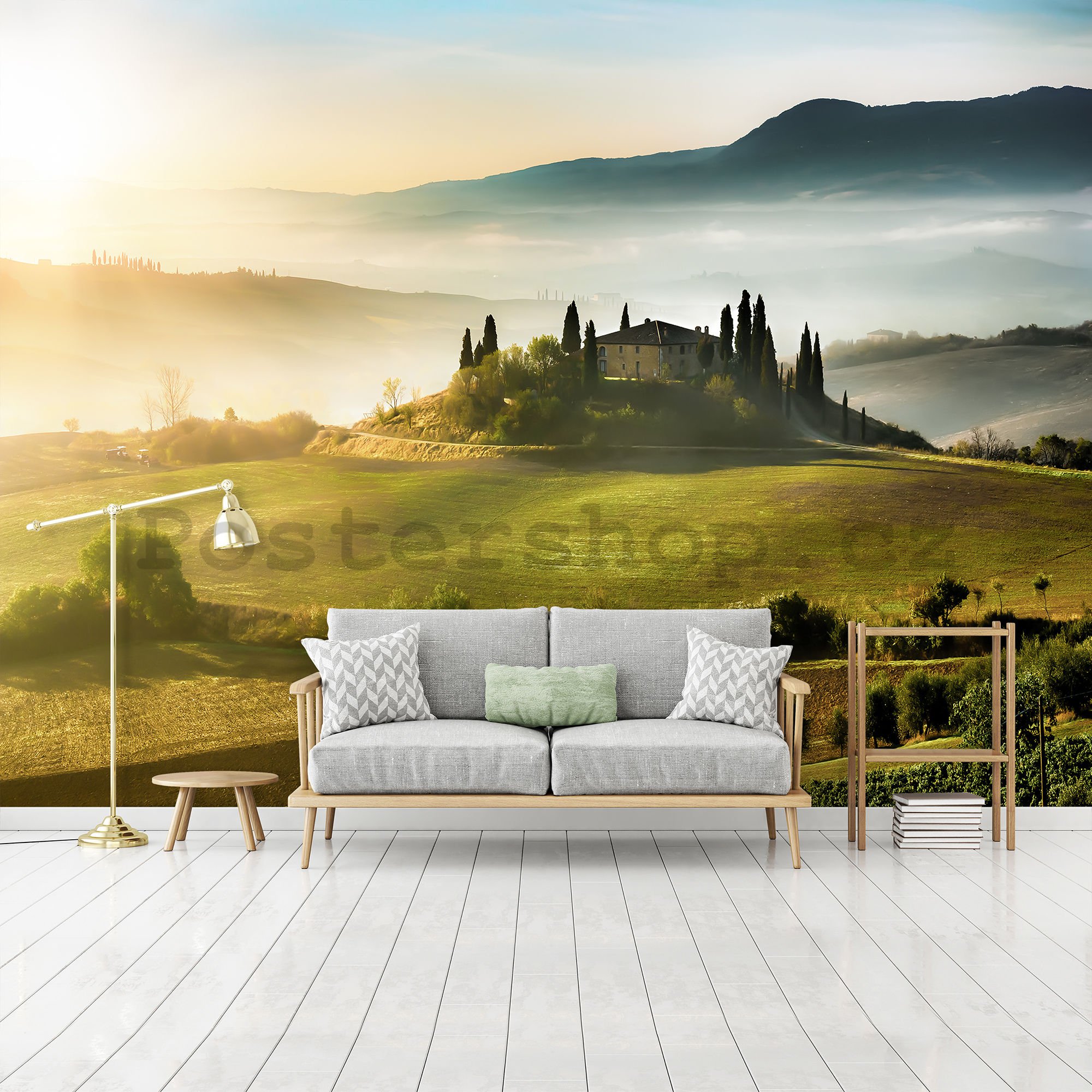 Fototapeta vliesová: Tuscany Hill - 254x368 cm
