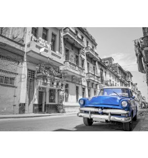 Fototapeta: Havana modré auto - 254x368 cm