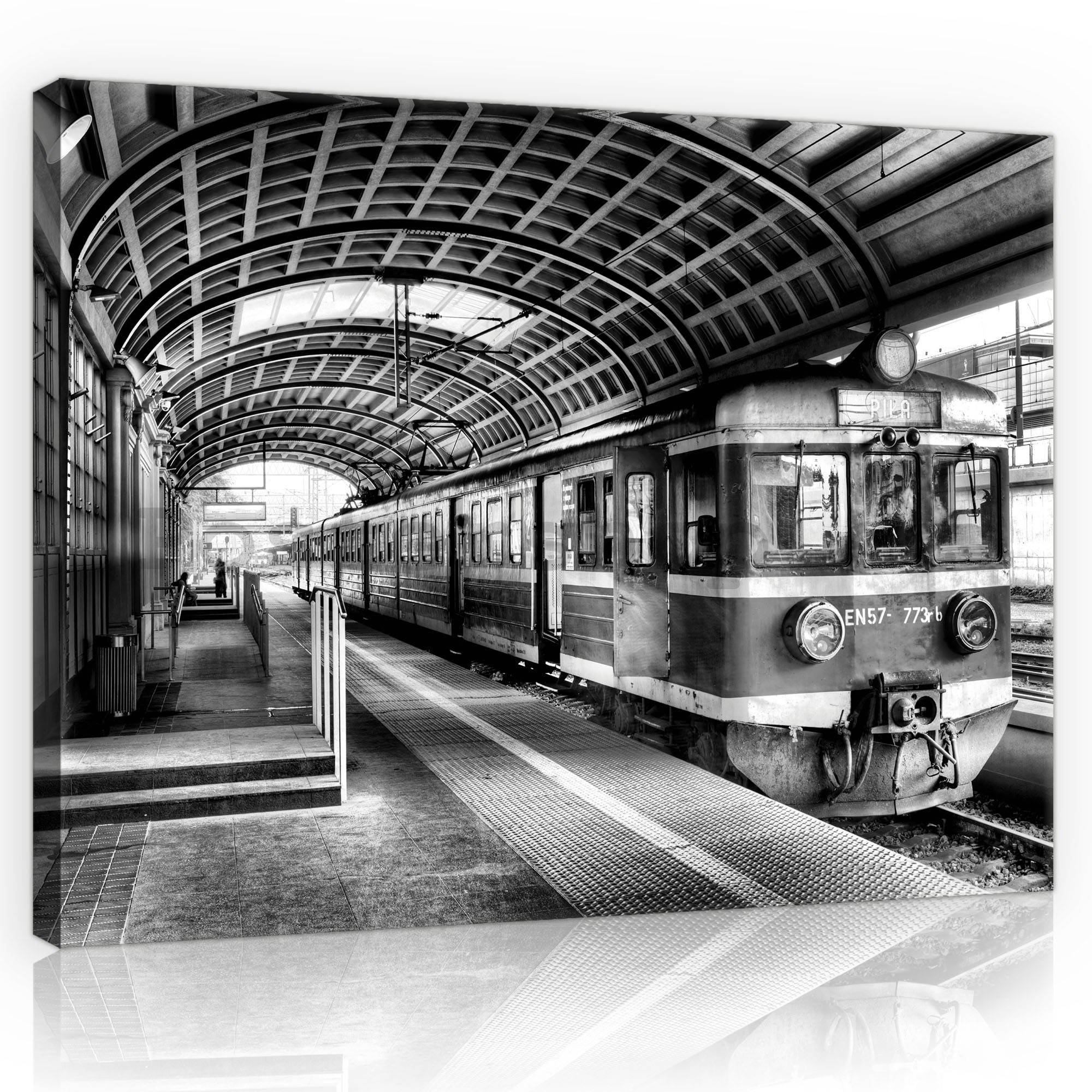 Obraz na plátně: Staré metro (černobílé) - 75x100 cm