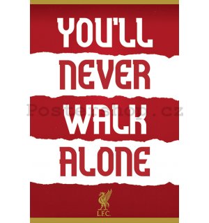 Plakát - Liverpool FC (You'll Never Walk Alone)