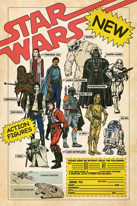 Plakát - Star Wars (Action Figures)