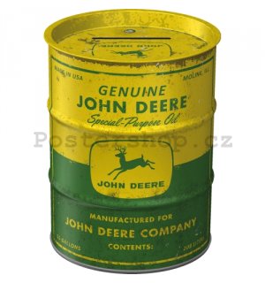Plechová kasička barel: John Deere Special Purpose Oil
