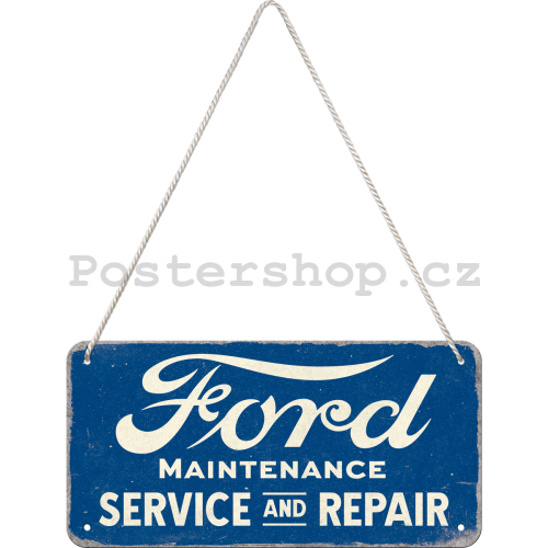 Závěsná cedule: Ford Service & Repair - 20x10 cm