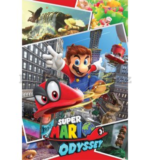 Plakát - Super Mario Odyssey (Collage)