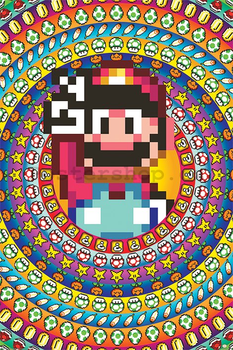 Plakát - Super Mario (Power Ups)