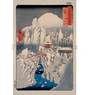 Plakát - Hiroshige (Snow on Mount Haruna)