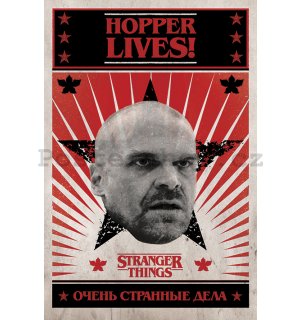 Plakát - Stranger Things (Hopper Lives)