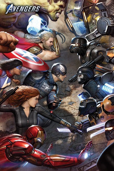 Plakát - Avengers Gamerverse (Face Off)