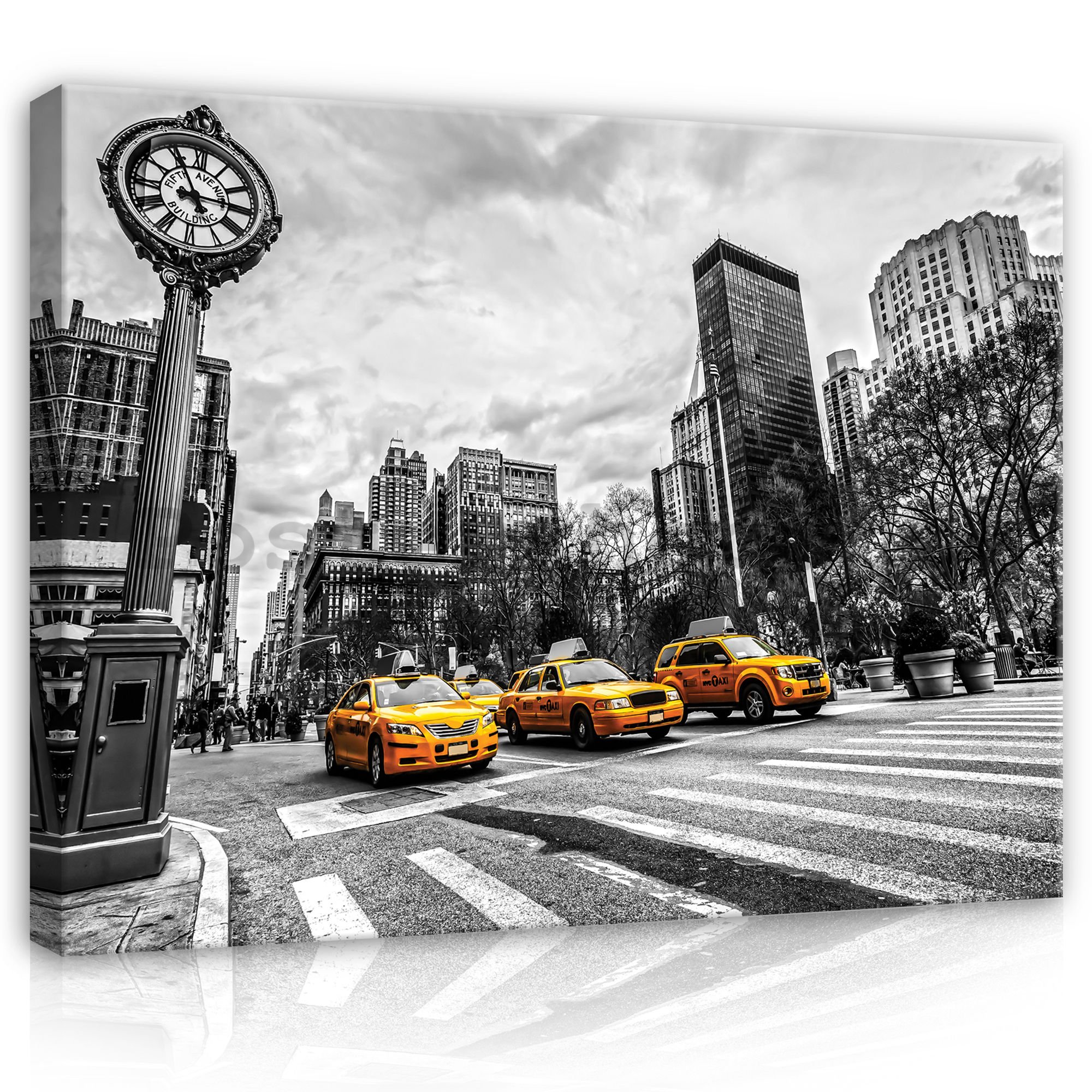 Obraz na plátně: New York (Taxi) - 80x60 cm