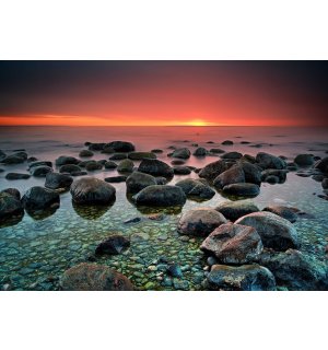 Fototapeta vliesová: Kameny na pláži (1) - 416x254 cm