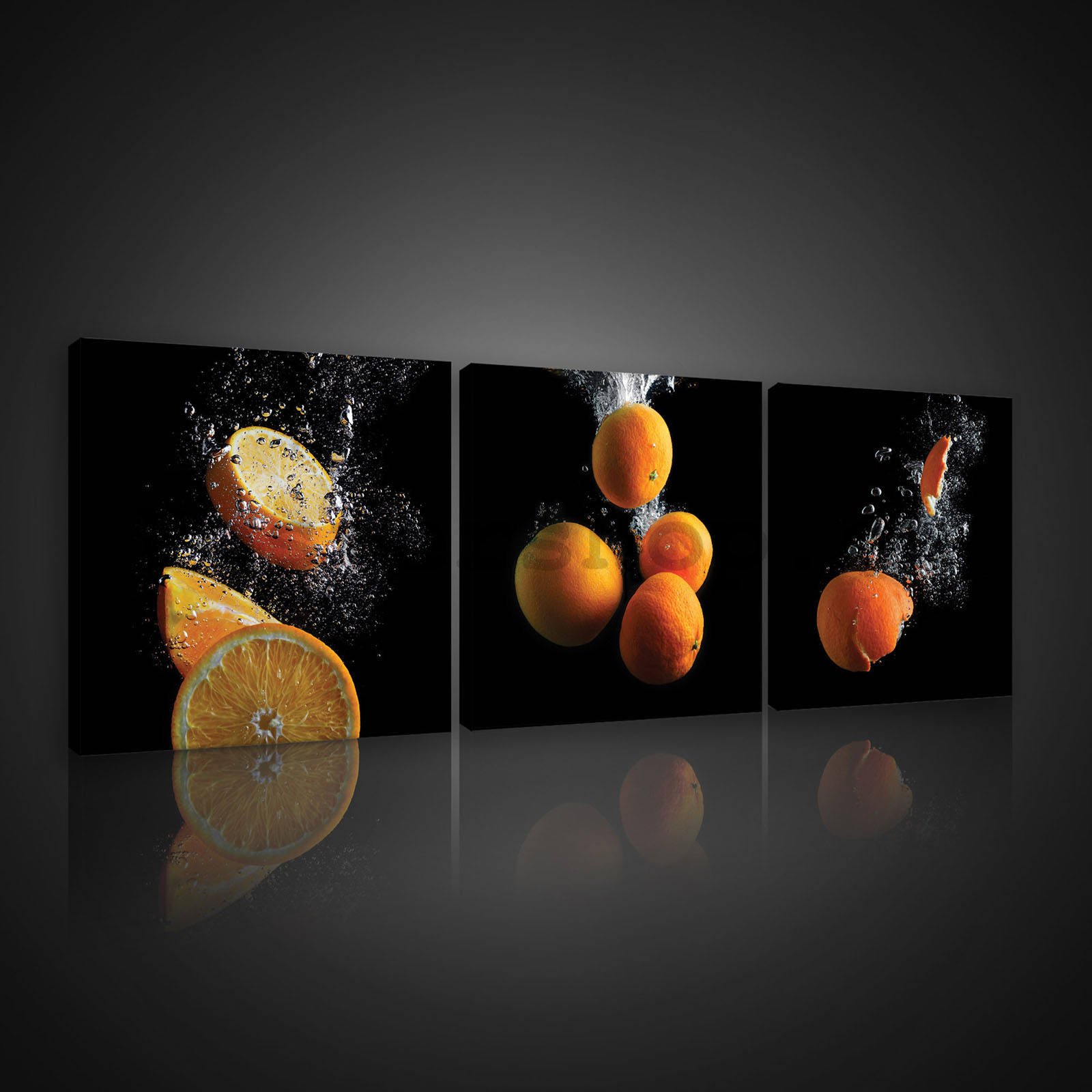 Obraz na plátně: Pomeranče (2) - set 3ks 25x25cm