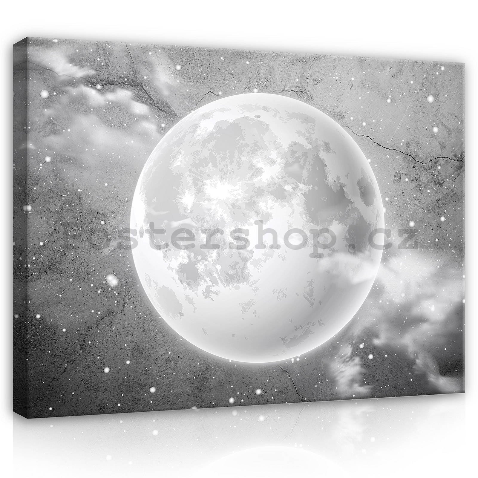 Obraz na plátně: Měsíc na nebi (1) - 100x75 cm