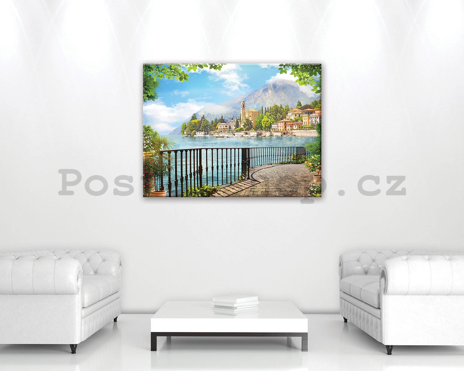 Obraz na plátně: Pohled na Komské jezero - 80x60 cm