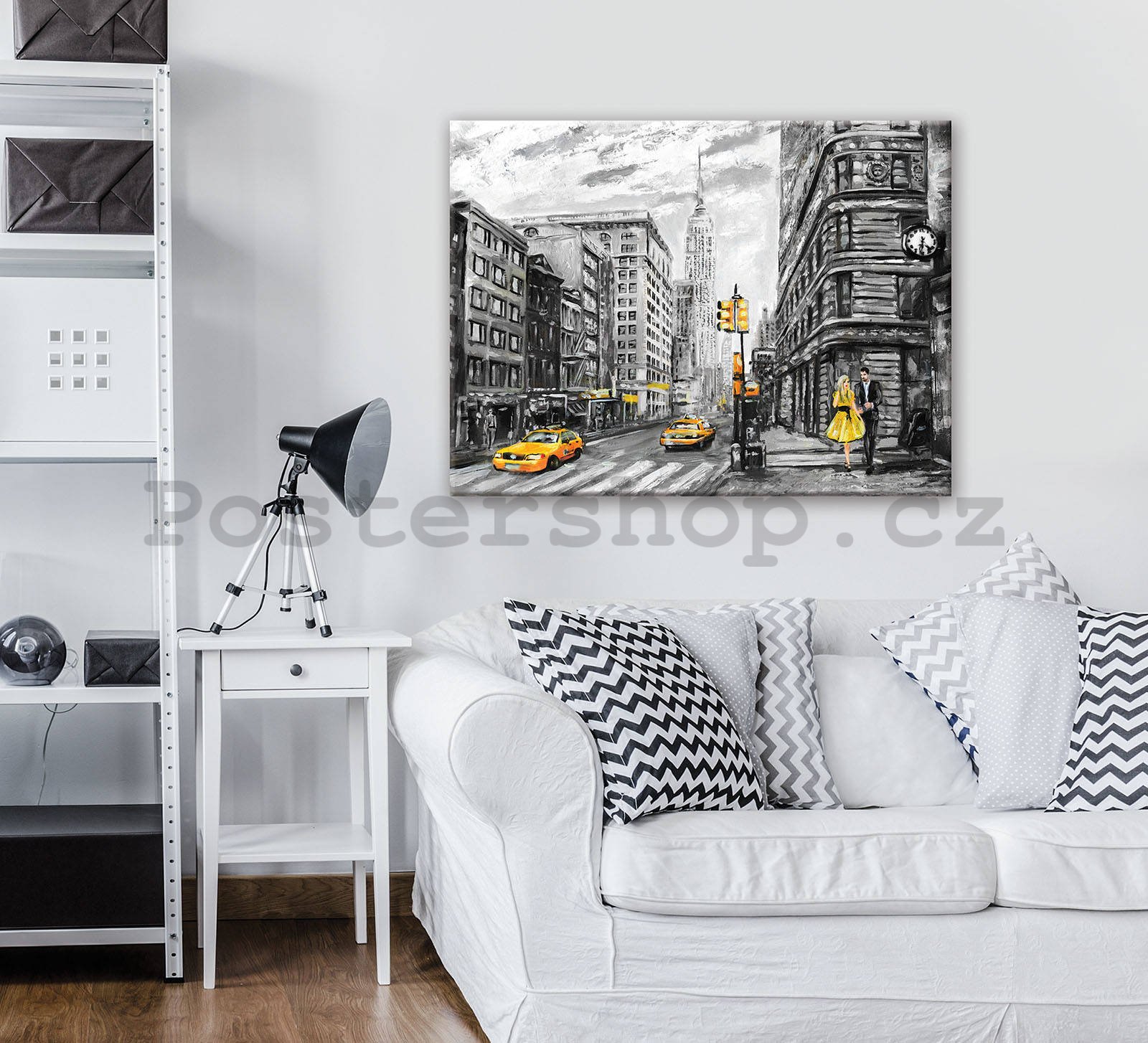 Obraz na plátně: New York (malovaný) - 80x60 cm