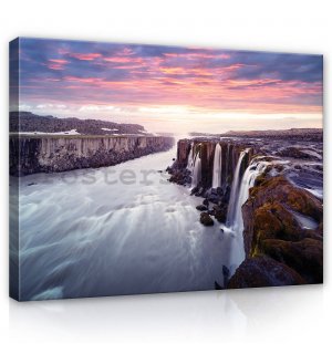 Obraz na plátně: Selfoss, Island - 80x60 cm
