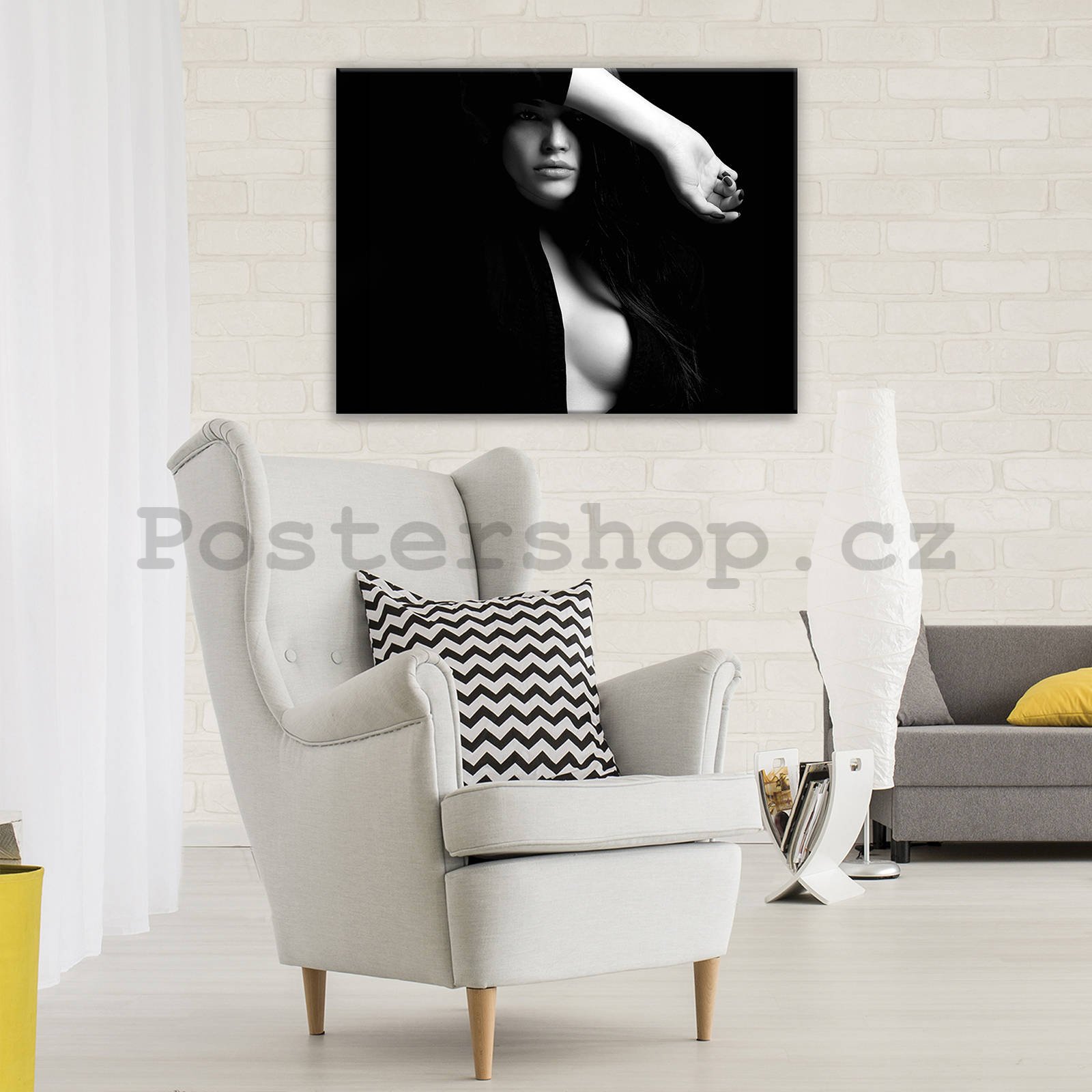 Obraz na plátně: Tajemná žena (3) - 80x60 cm