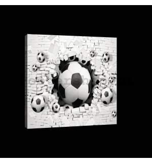 Obraz na plátně: Fotbalová exploze - 80x60 cm