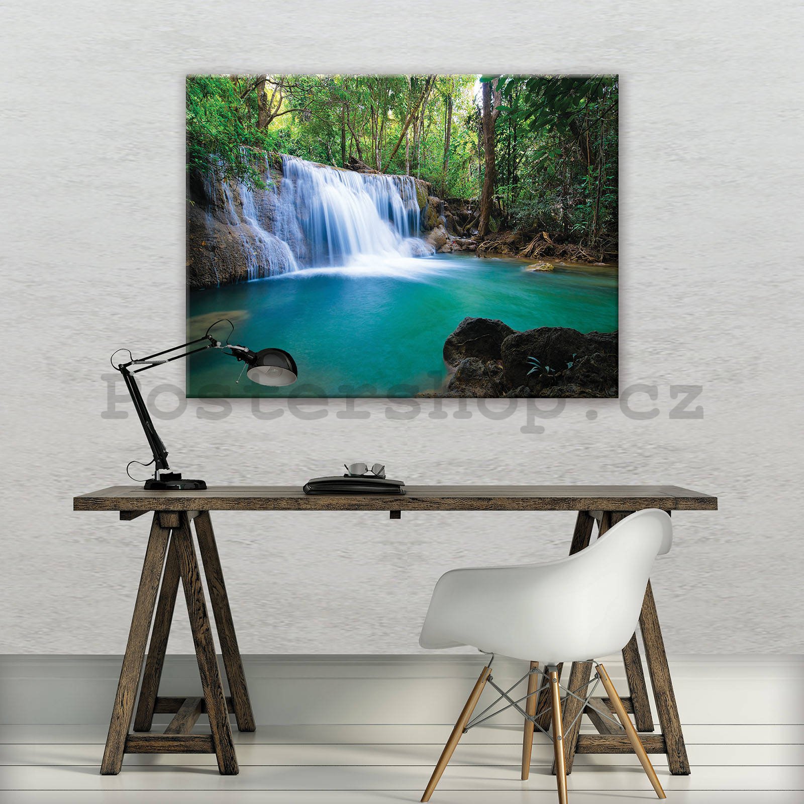 Obraz na plátně: Vodopád (4) - 100x75 cm