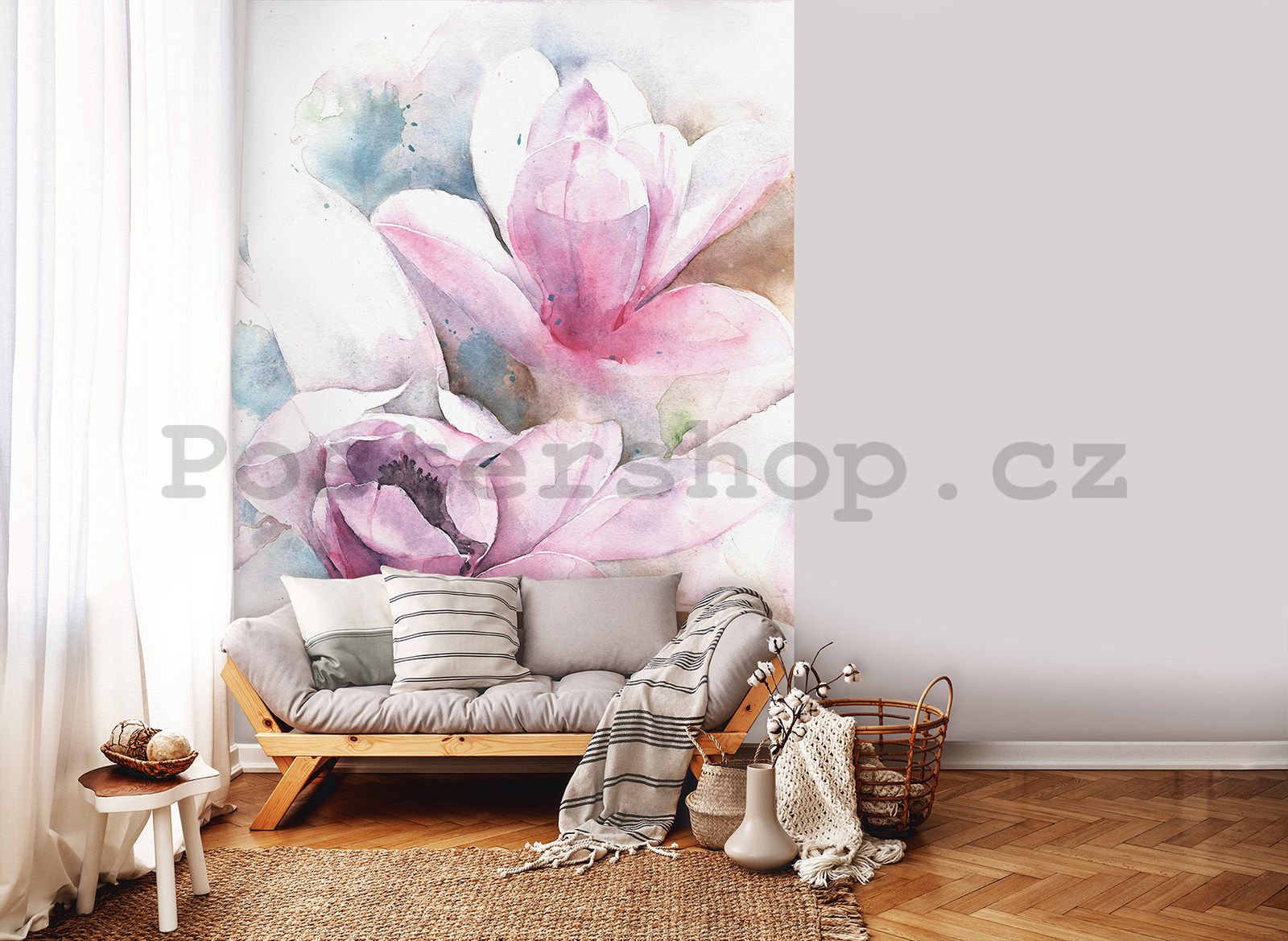 Fototapeta: Magnolie (malovaná) - 184x254 cm