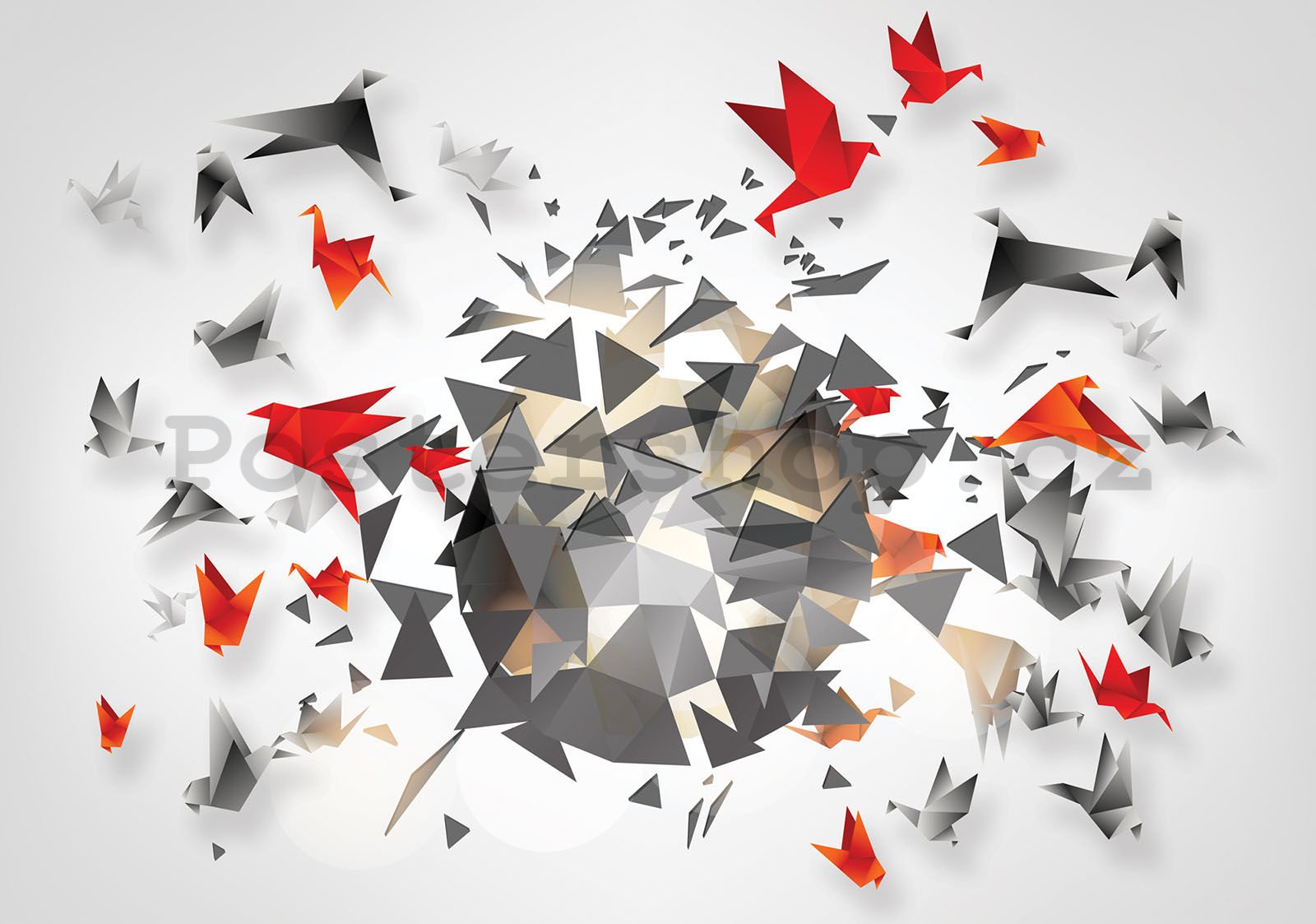 Fototapeta vliesová: Origami - 416x254 cm
