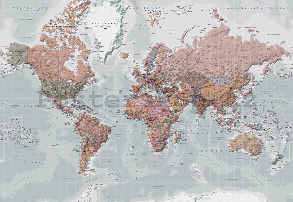 Fototapeta: Mapa světa (5) - 368x254 cm