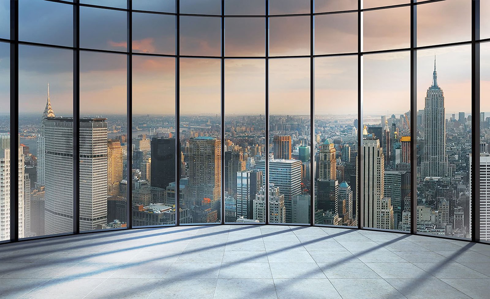 Fototapeta vliesová: Pohled z okna na New York - 208x146 cm