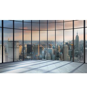 Fototapeta vliesová: Pohled z okna na New York - 208x146 cm