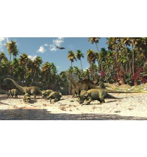 Fototapeta vliesová: Dinosauři - 208x146 cm